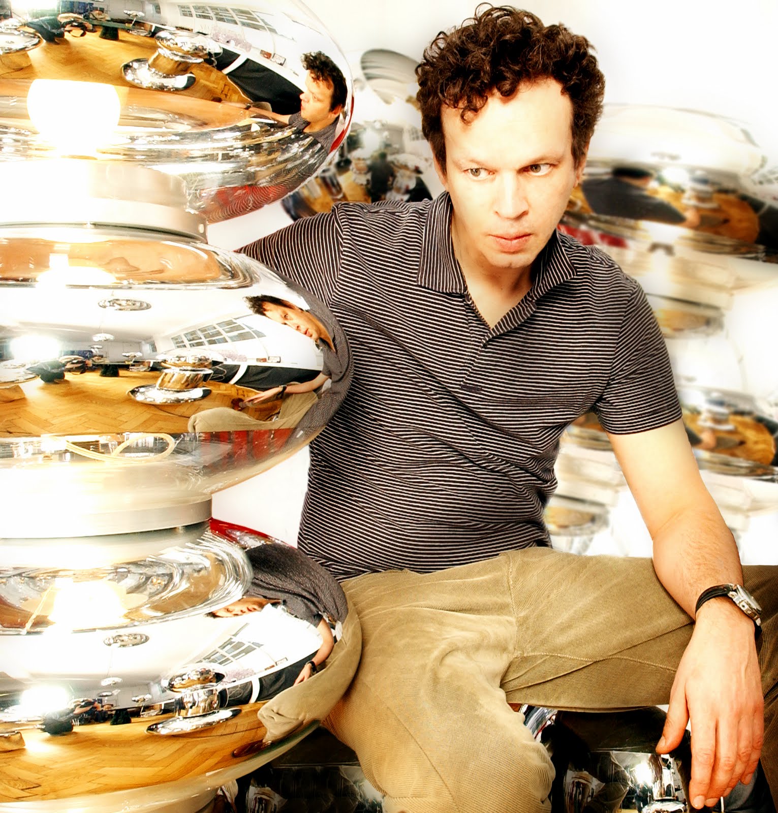 "Tom Dixon, born in Sfax, Tunisia in 1959, to a French/Latvian mother and an English father, Tom moved to England aged four and spent his school years in London. Attending Chelsea Art School for a brief six-month period, a motorbike accident curtailed any artistic ambition and left him in hospital for three months."
